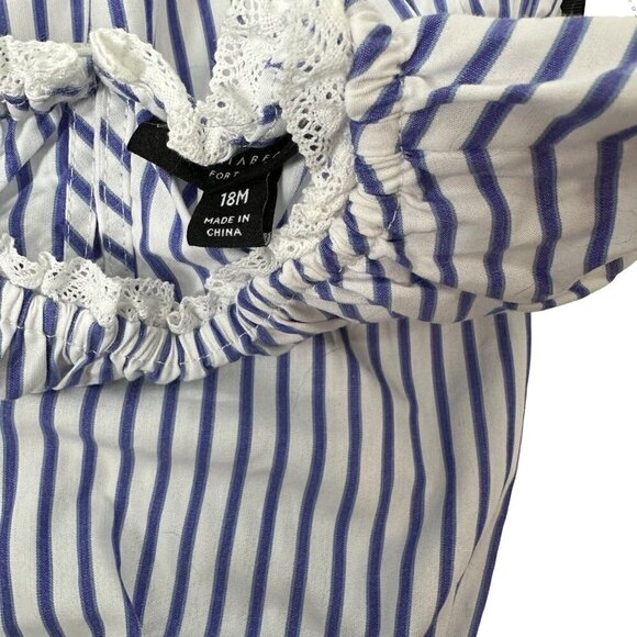 Victoria Beckman for Target Toddle Girls 2 Piece Stripped Blue Set Size 18 M - Picture 9 of 10